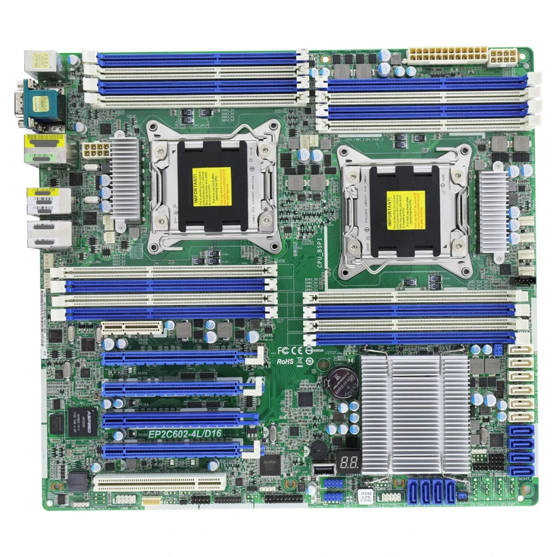Two-Way Server Motherboard For AsRock EP2C602-4L/D16 LGA2011 Support Xeon 5-1600/2600/4600 V2 High Quality 4 Two-Way Server Motherboard For AsRock EP2C602-4L/D16 LGA2011 Support Xeon 5-1600/2600/4600 V2 High Quality - Image 2