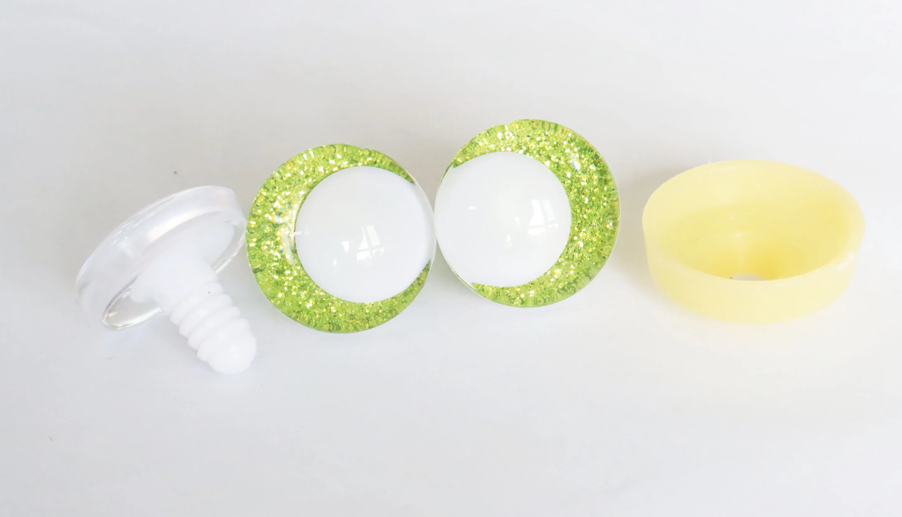 20pcs Multicolor 14mm-35mm Glitter Comical Toy Eyes with Hard Washers