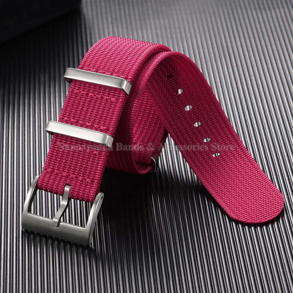 Enhanced Ribbed Nylon Watch Strap - Universal Wristband Accessory