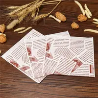 100pcs Hamburg Triangular Baking And Oil Proof Bags Donut Bakery Baking Food Packing Hand Wrapped Oilproof Kraft Bag - Image 2