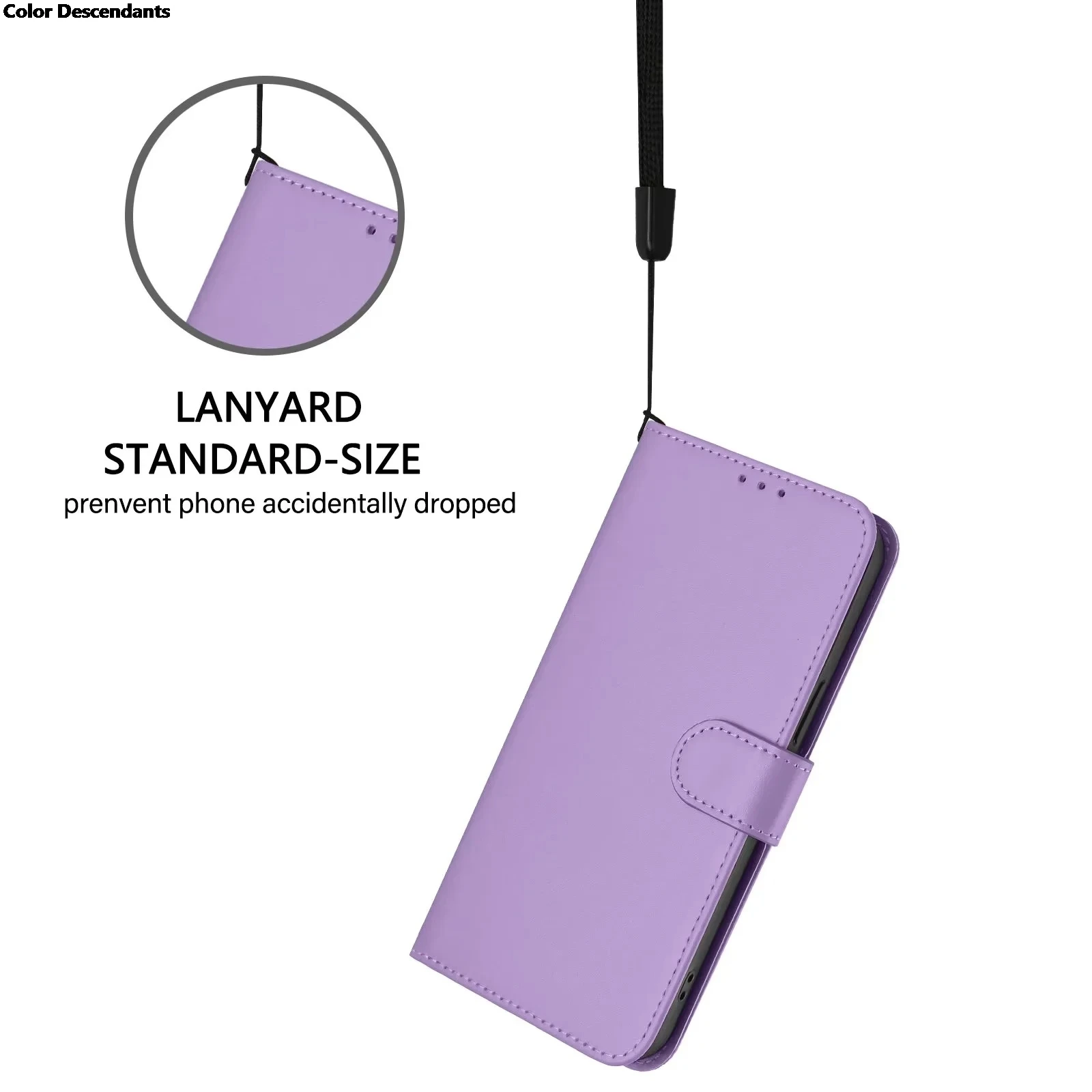 Premium PU Leather Flip Phone Case with Holder and Wallet Cover
