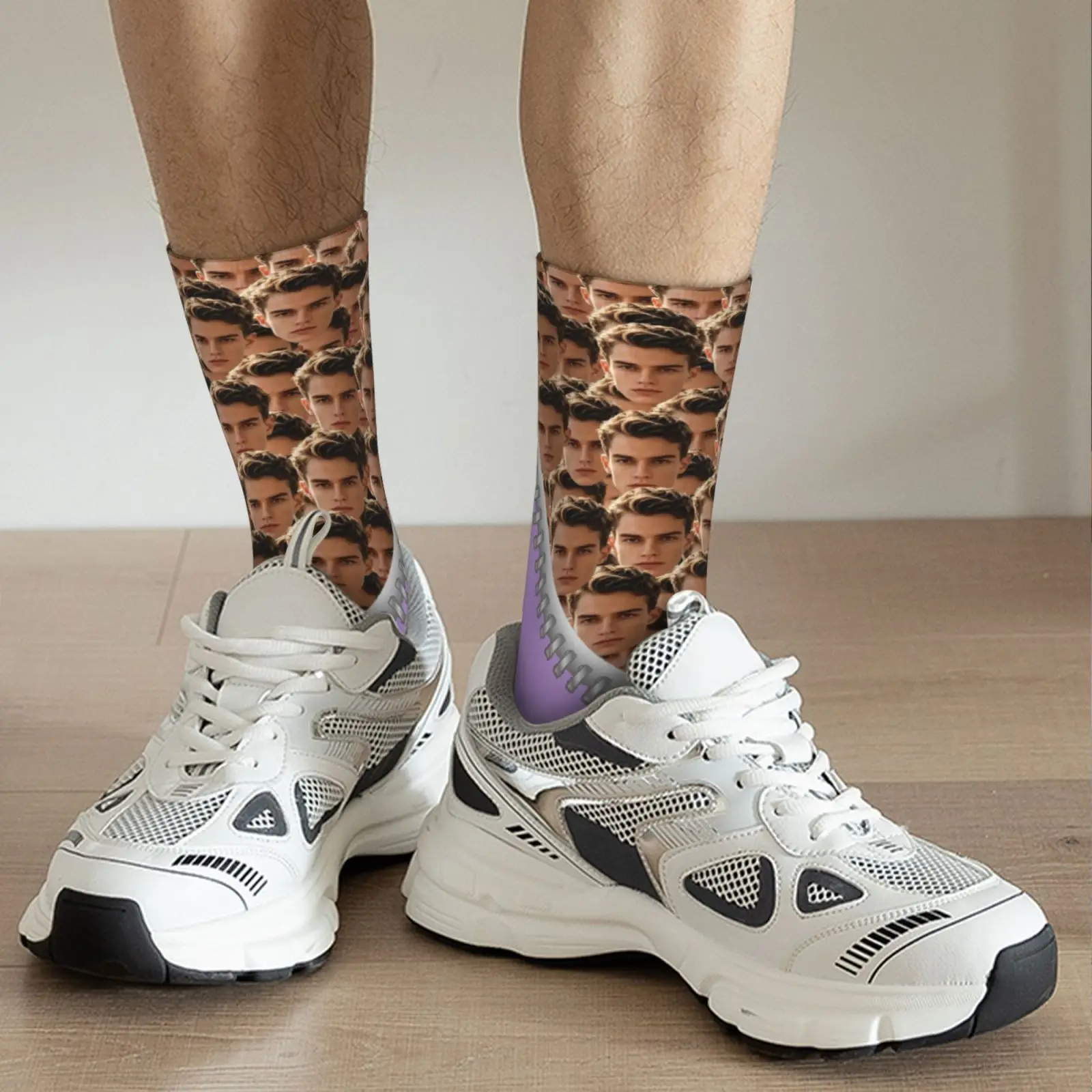 Personalized Photo Face Socks – Unique Crazy Funny Gift for Holidays and Special Occasions