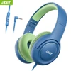 Acer Kids Headphones Wired for School 85/94dB Volume Limiter Foldable Stereo Sound Headset for Kids Learning Tablet IPad PC 5