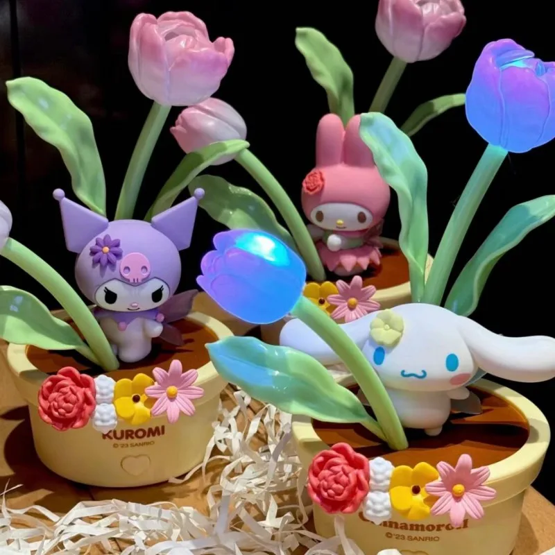 

Miniso Sanrio цветок сказочная серия коричная светодиодная Ночная лампа экономное творческое украшение декоративная лампа для девочек мультяшная игрушка подарок