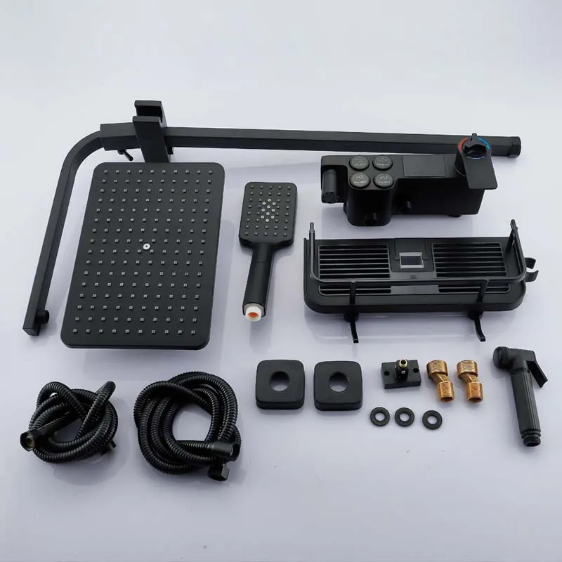 Hot and Cold Digital Shower Set Faucet Bathroom Shower System
