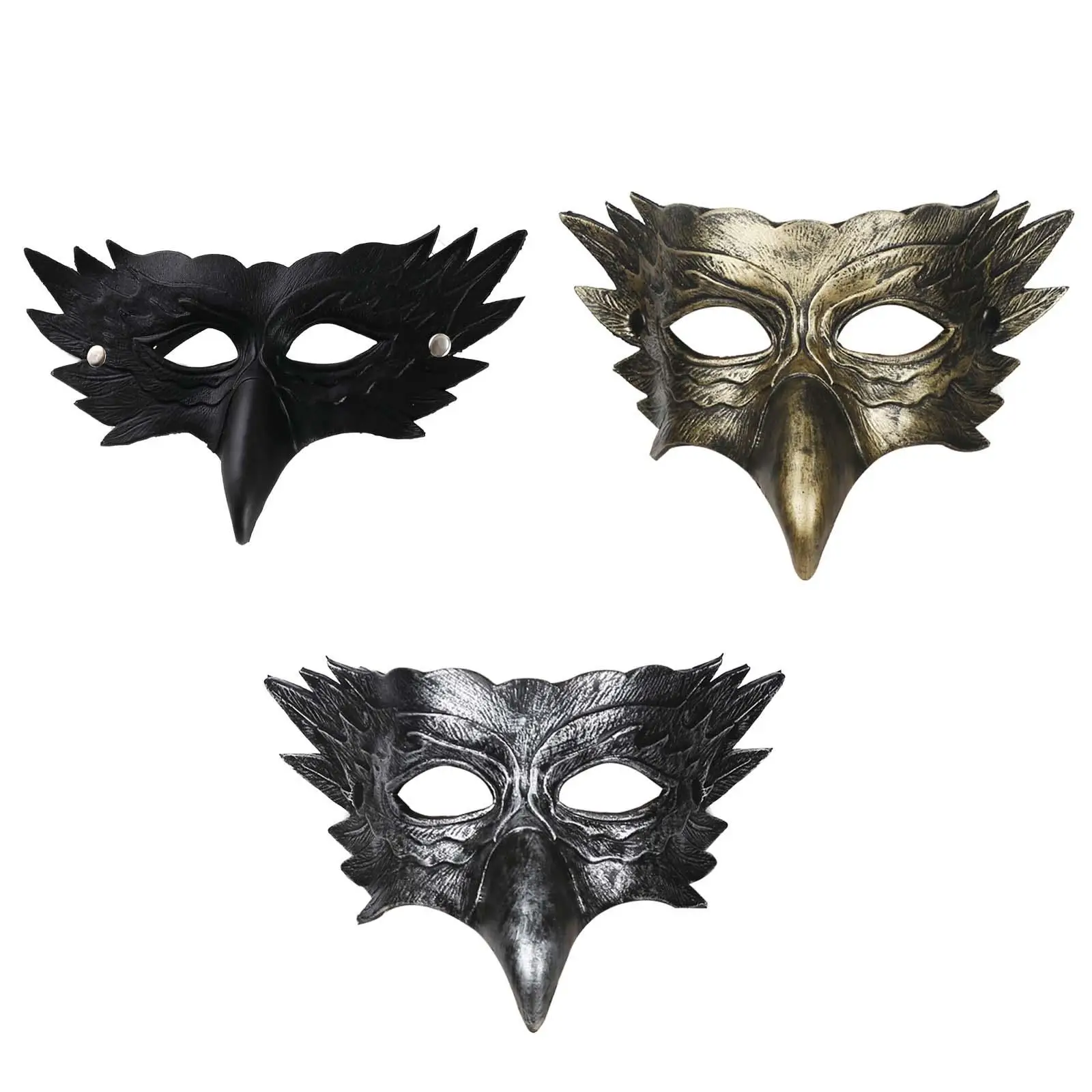 

Masquerade Mask Comfortable to Wear Eagle Mask Half Face Mask Props for Fancy Dress Role Playing Night Club Carnival Festival