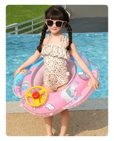 Baby Inflatable Swim Ring Toy Aircraft Shape Swimming Circle Seat Float Swimming Pool Beach Summer Water Toy Floats for Children 2