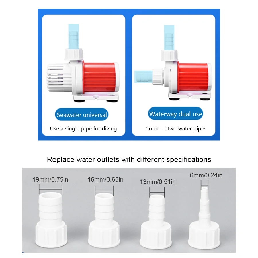 Water Pump 1pc DC 12V Brushless Submersible with 5.5DC Female Plug for Aquarium and Fish Tank
