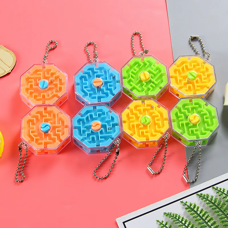 

3D Maze Magic Cube Transparent Ten-sided Puzzle Speed Cube Rolling Ball Balance Game Maze Toys for Children Gift Educational Toy