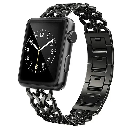 

Stainless Steel Strap for Apple Watch Ultra 9 8 7 6 5 4 45mm 41mm 40mm 44mm Band Metal Links Bracelet iWatch Series 3 42mm 38mm