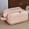 High appearance double zipper make-up bag large-capacity portable travel senior impression make-up brush wash-and-wash bag 1