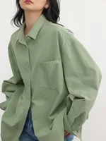 CHIC VEN – chemise coréenne à manches longues pour femme, ample, à la mode, manteau de bureau, vêtements de printemps et d'automne, 2025 3