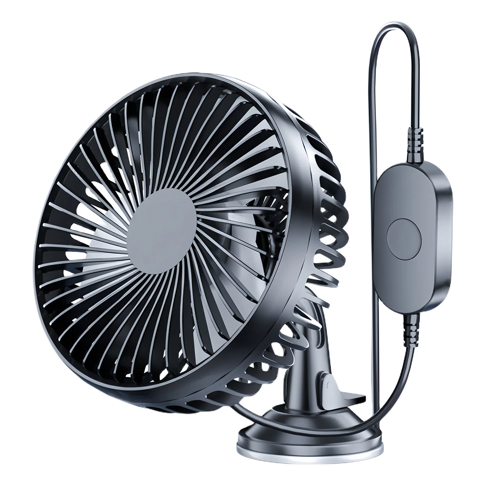 Ventilatore Auto 12V Per Cruscotto | Testa Singola Regolabile 360° Alta Portata