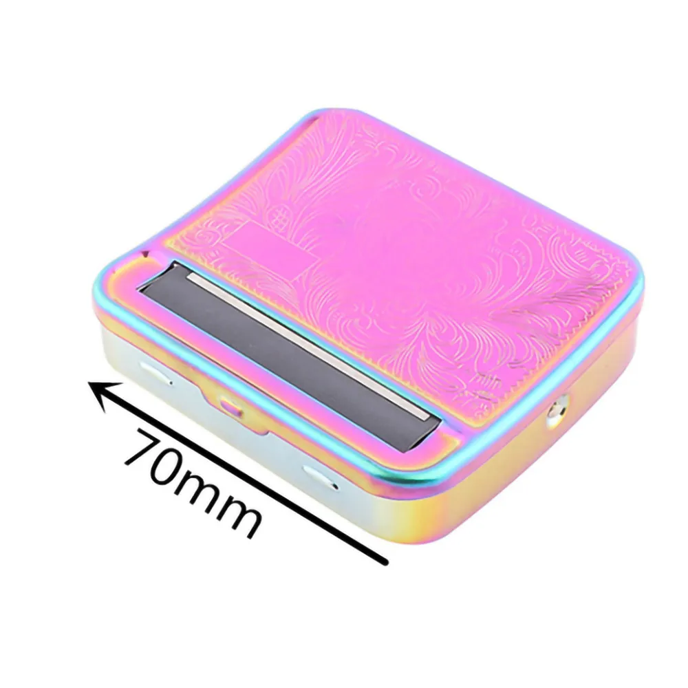 Premium Metal Cigarette Case & Rolling Machine - Ultimate Tobacco Rolling Tool and Smoking Accessory