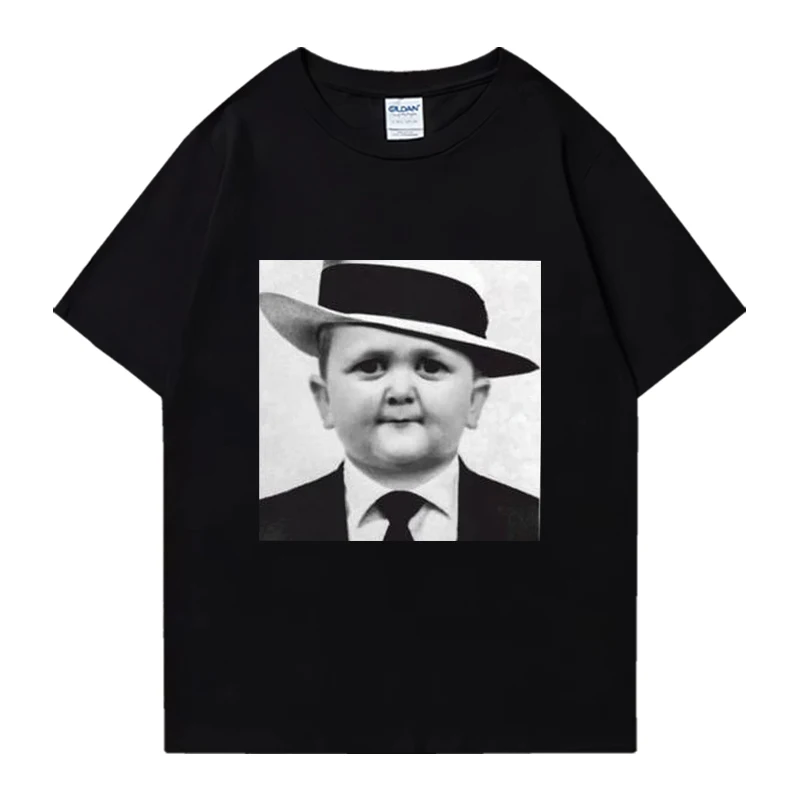 

Hot sale King Hasbullan Gangste vintage short sleeve T-shirts Men Women Casual Oversized Tops Unisex black Pure Cotton T shirt