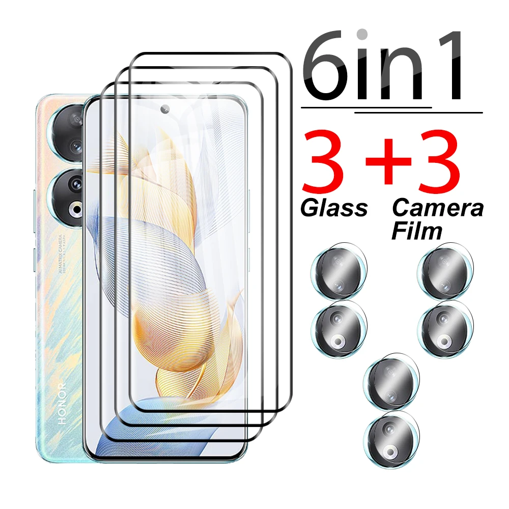 

6in1 For Honor 90 80 30 Camera Glass Magic5 Magic4 Pro honar X9b X50 X40 X9a xonor 70 60 50 20D 3D Curved HD screen protector