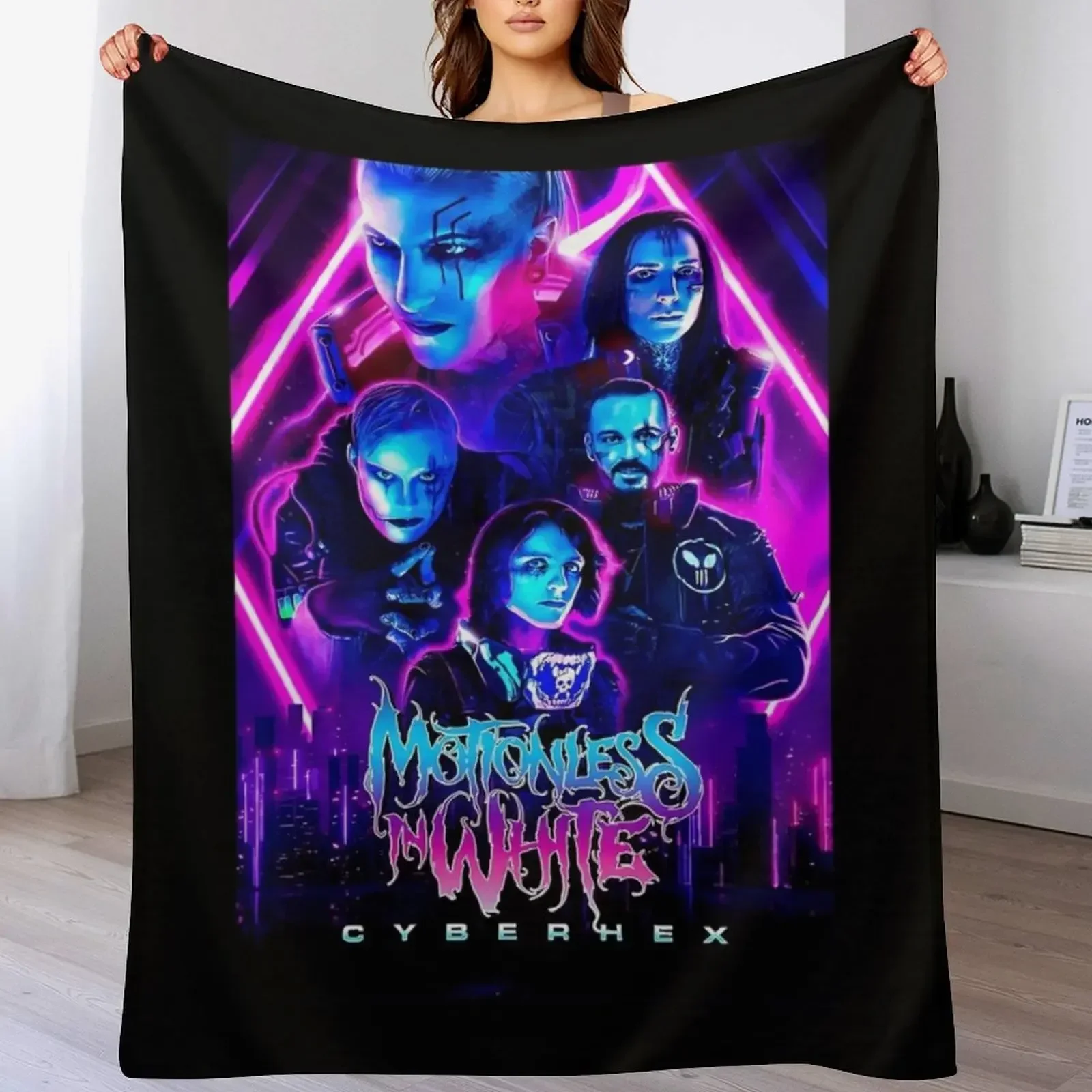 Motionless in white music t Throw Blanket Vintage Loose Blankets 4