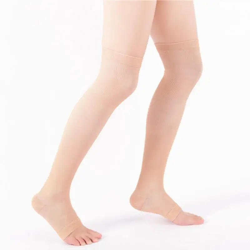 1/3/5PCS Compression Therapy Thigh-high Socks Comfortable Functional Compression Socks Nylon Silk 2 Colors Nylon
