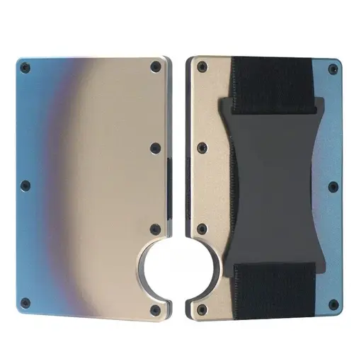 Forged Carbon Fiber Minimalist Slim Smart Wallets for Men Cashback Credit Card Holder Luxury Aluminium Wallet Rfid Money Clip - Image 19