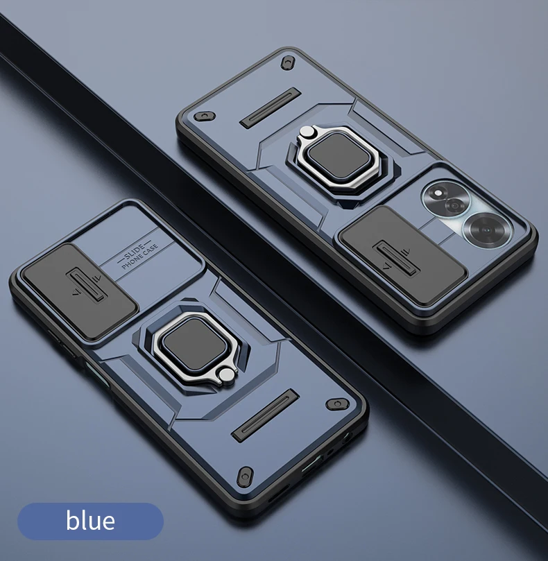 Armor Stossfest Hülle Fir OPPO A60 A79 4G Schutzhülle Ring Magnéithalter Coque Fundas Capa_voghion.com