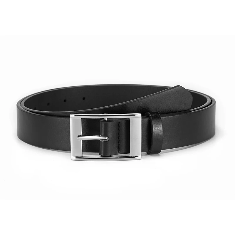 New Luxury Belt for Men PU Leather Belt Metal Pin Buckle High Quality Famous Brand Designer Waist Strap Belts for Jeans Men Belt