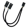 RGB Splitter For Corsair RGB HUB, Lighting Node Core And ICUE Commander CORE XT 4 Pin Male To Female Fan Extension Cable 3
