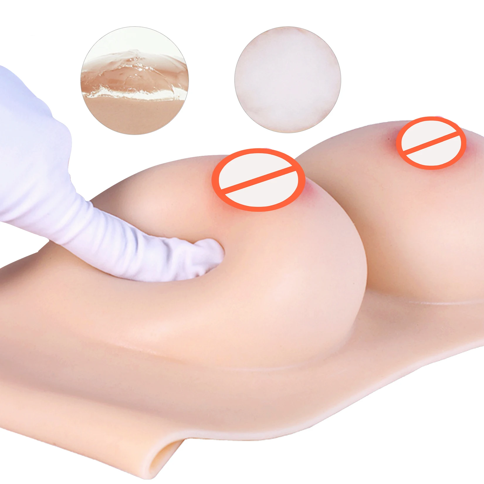 Silicone Fake Boobs Breast Realistic Silicone False Breast Crossdresser Drag Transvestite Mastectomy Cosplay V-neck AA-H CUP