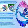 Hummingbird Wind Spinner 3D Metal Kinetic Wind Chime Hanging Unique Garden Decor Bird Wind Catcher for Outdoor Yard Art Ornament 4