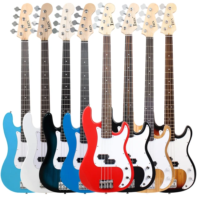 IRIN-Guitare basse électrique JE20, corps en érable, 4 cordes, clés à  câble, sac à cordes, pièces et accessoires - AliExpress