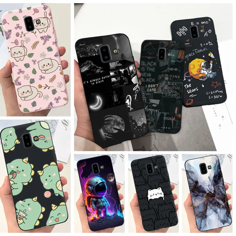 Custodia Per Samsung Galaxy J6 Plus 2018 Custodia In Silicone Liquido Black Sky Per Samsung J6 Plus 2018 J6 + J 6 Plus Sm-J610F Cover Fundas