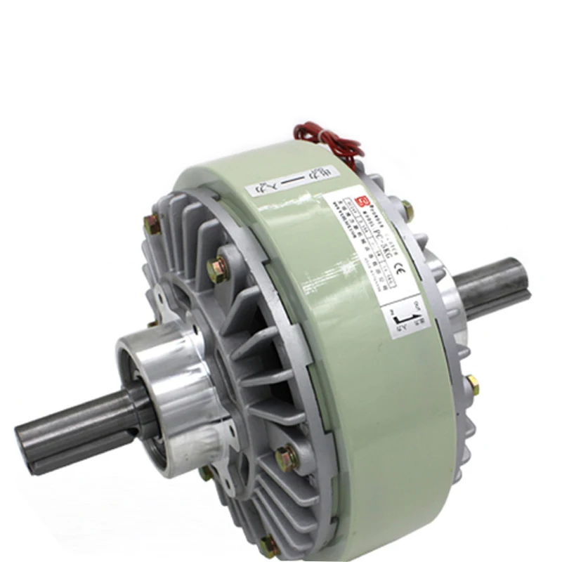 Double shaft clutch 0.6kg-40kg electromagnetic powder clutch 24V tension controller hollow shaft 6Nm-50Nm