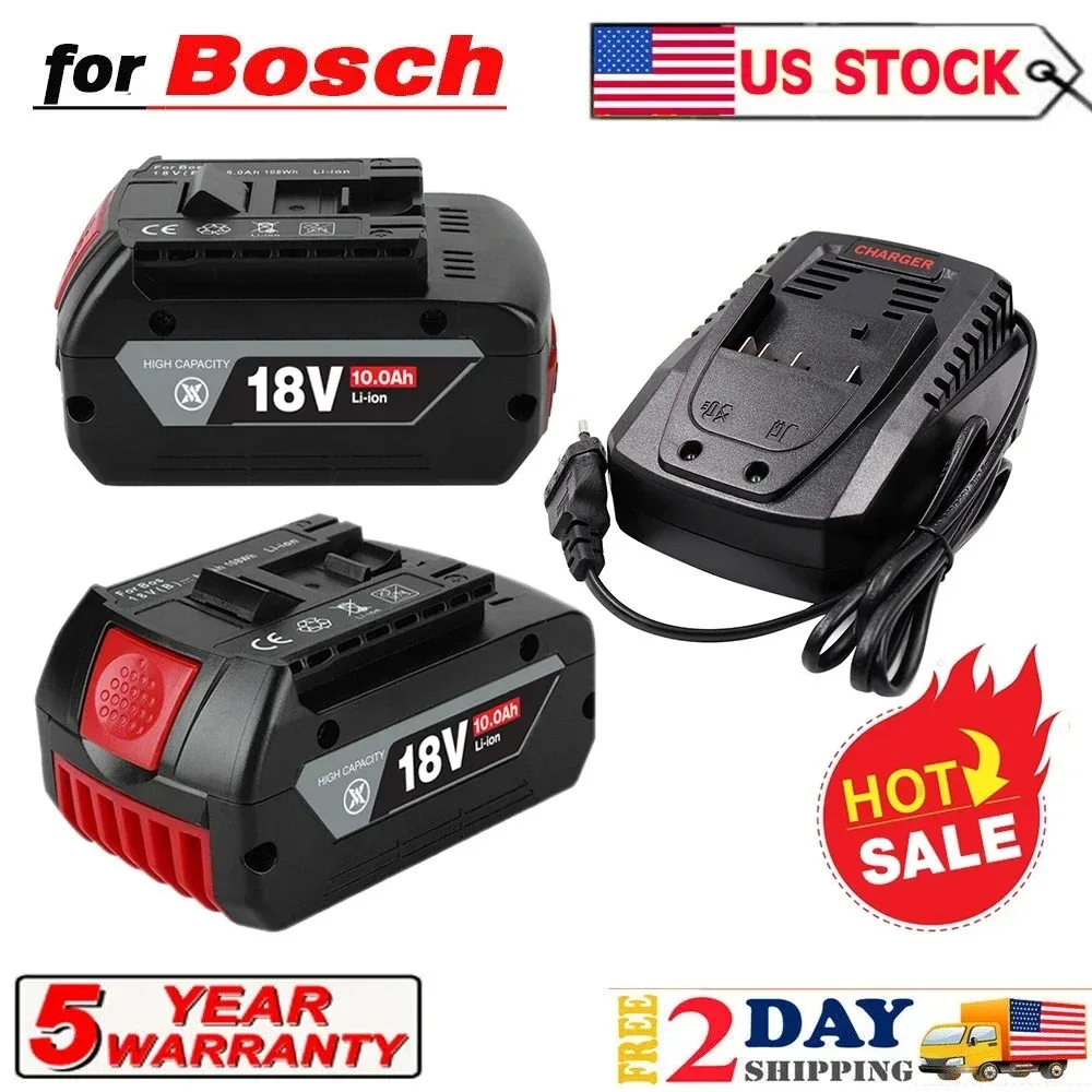 Nuovo Per Bosch Autentico 18V 10Ah Batteria Agli Ioni Di Litio Gba 18V 10Ah 18V Professionale Gba Gsr Gsb Bat618 Bat609 W/Fuel Guage