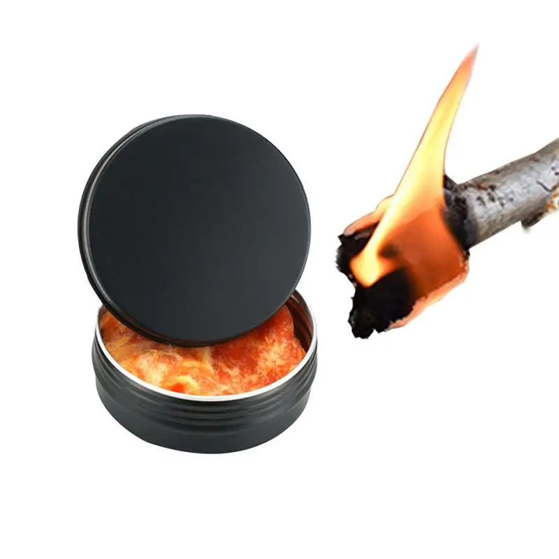 

Box-Contained Sticky Fire Starter Soft Camping Fire Starter For Outdoor Activities Mud-Style Charcoal Fire Starter Survival Tool