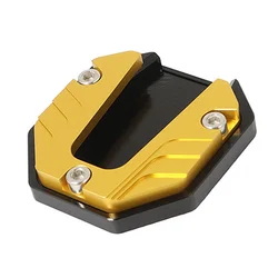 Aluminum Alloy Kickstand Extender Foot Pad for Motorcycles and Scooters (Gold)