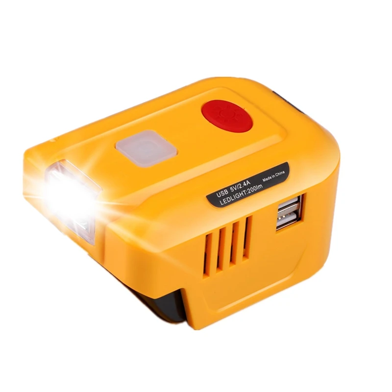 

Инвертор питания для DEWAL, инвертор напряжения постоянного тока 18-20 в переменный ток 110 В, двойной USB, литий-ионный аккумулятор для кемпинга на открытом воздухе