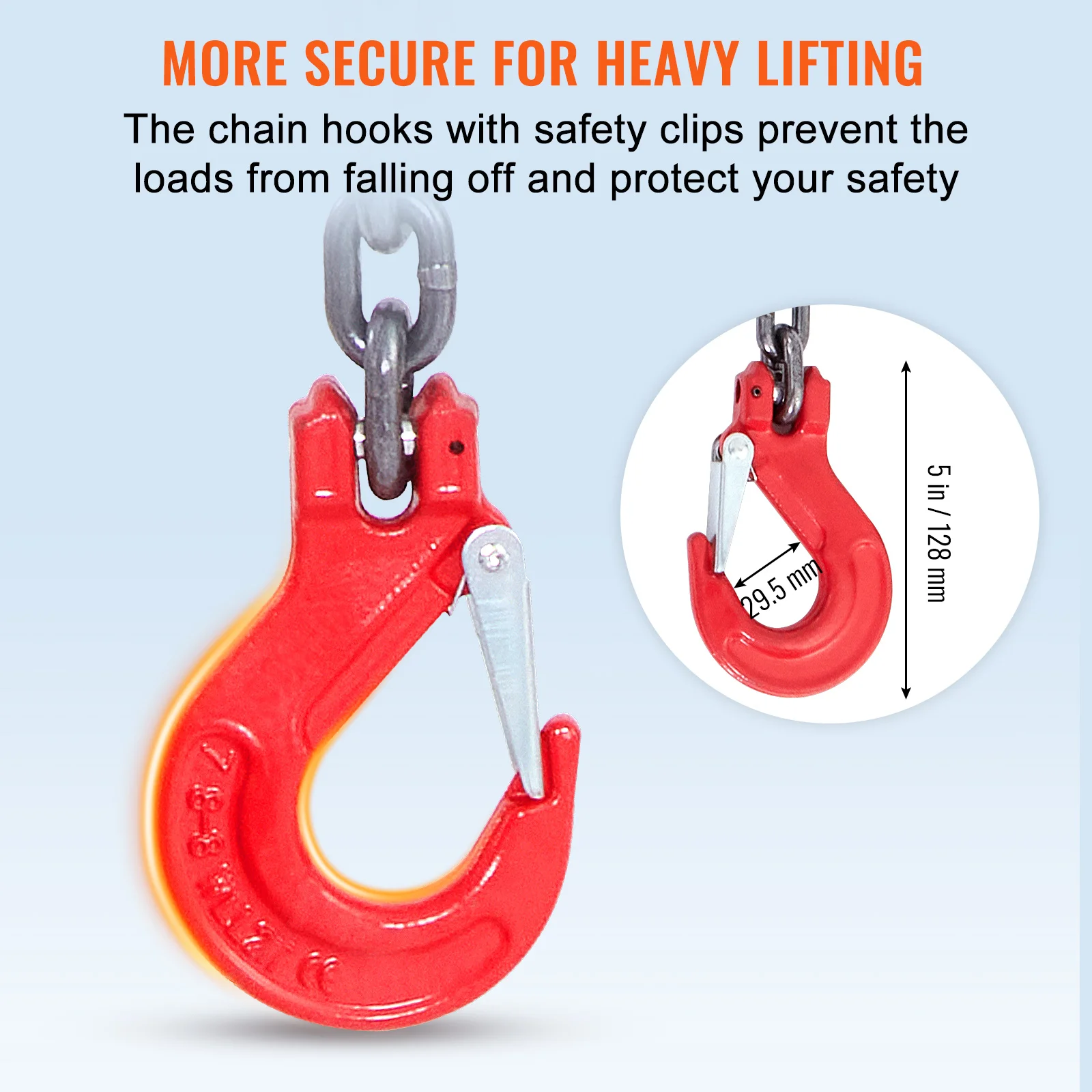 Steel Chain Sling with Hooks for Lifting Heavy Objects