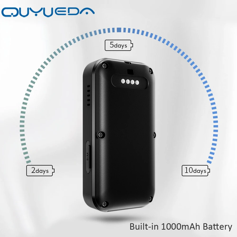 Mini GPS Tracker 4G Tracking Pendant Device Student Locator Card With 1000mAh Battery Waterproof SOS Fall Alarm Gen-fence Charm