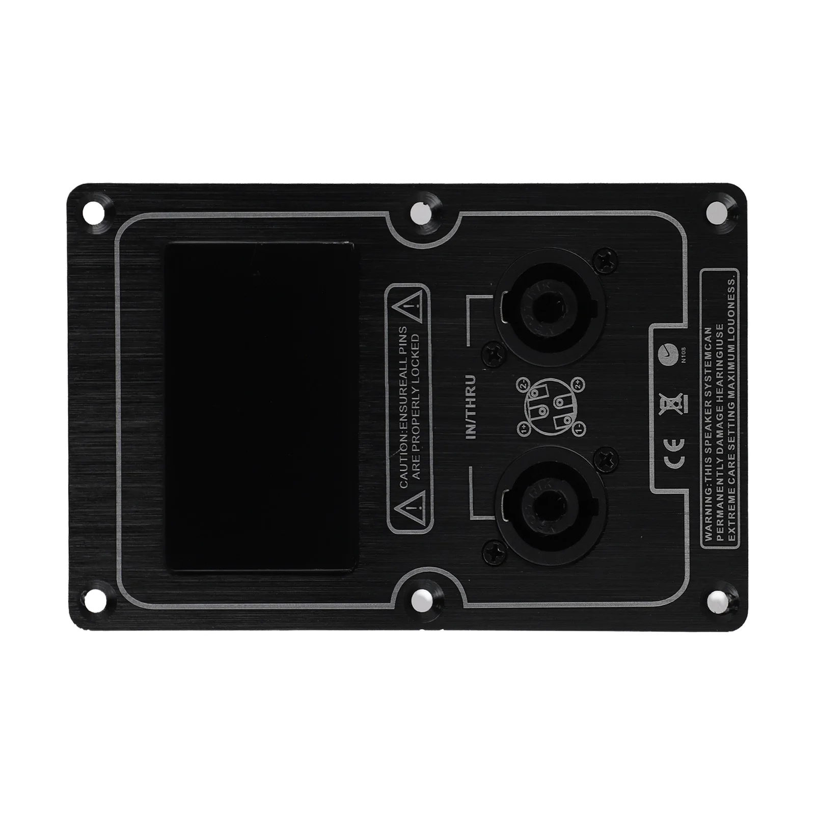 Junction Box Back Panel Plate Versatile Use Socket Junction Box Clip Functional Large For Speaker Cabinet Black Prarts