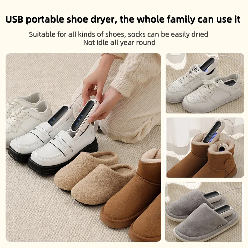 Intelligent Timer Shoe Dryer Telescopic Adjustable Dryer Quick Drying Deodorizing Sterilizing Shoe Dryer USB Shoe Warmer Heater 5