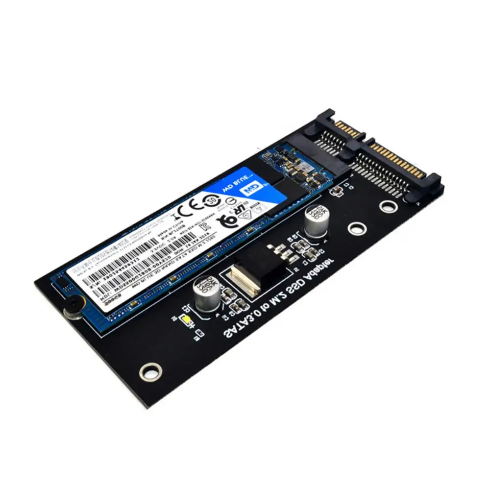 Aubess-adaptador M.2 SATA M2 a SATA3, tarjeta adaptadora NGFF, unidad de estado sólido SSD a tarjeta de conversión de interfaz 6G, 1/2 piezas