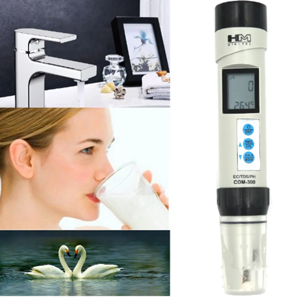 HM Digital PH Meter TDS EC Temp Water Quality Tester