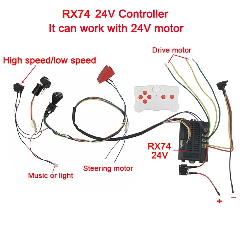 Children Electric Car Diy Modified Remote Controller, 46 OFF