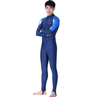 DIVE&SAIL Diving Wetsuit Long Sleeves Snorkeling Surfing Swimsuit Quick Drying UV Protection Water Sport Swimsuit
