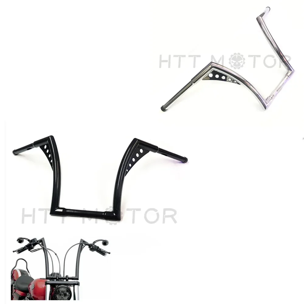 14 "Rise 1-1/4" Fat Ape Hangers Manubrio Per Harley Davidson Sportster Xl 1200 883 Aftermarket Parti Del Motociclo Cromato