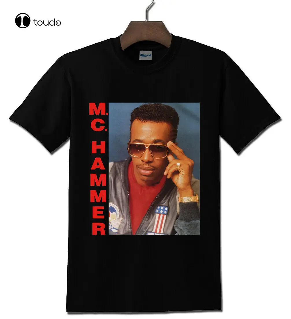 

Mc Hammer American Hip-Hop Black T-Shirt Tee Shirt Custom Aldult Teen Unisex Digital Printing Fashion Funny New Xs-5Xl