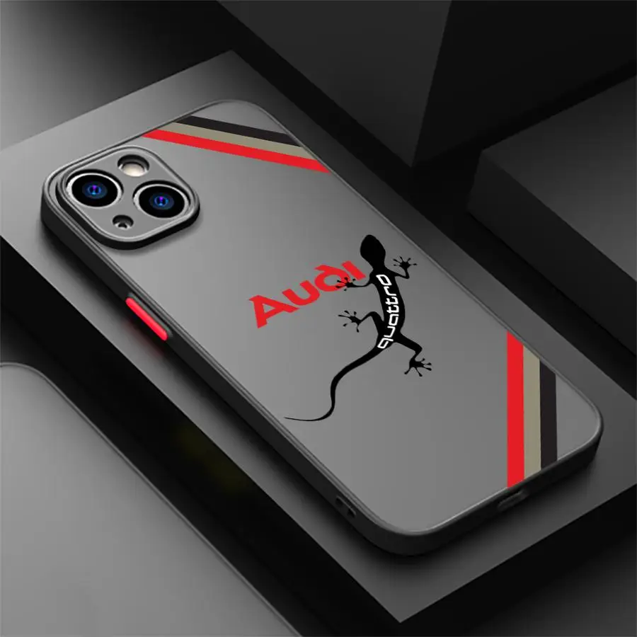 Audi Super Car Phone Case with Black Edge Shell