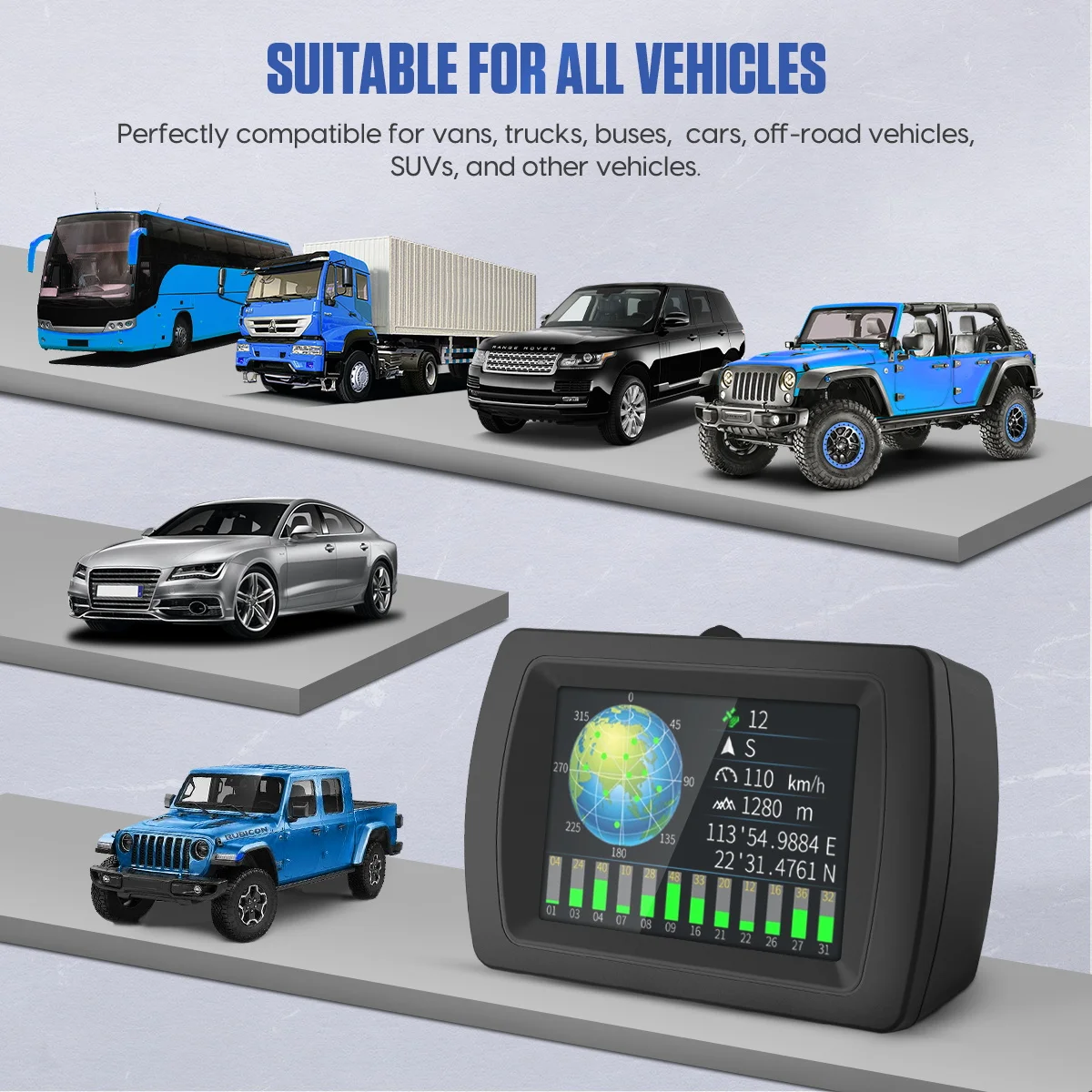 MR CARTOOL M85 ڵ   ӵ GPS Ŵ  ε HUD   浵
