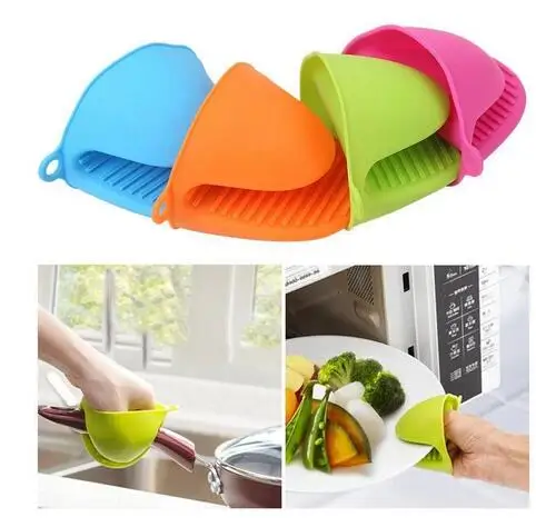 Oven Gloves 1pc Kitchen Baking silica gel heat insulation clip anti scalding non slip gloves household bowl oven microwave oven