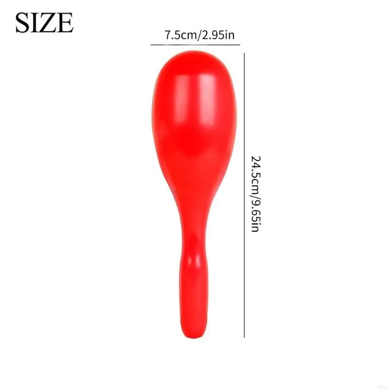 A0KA 1Pair Plastic Maraca Shakers Noisemaker Music Hand Shakers Fun Noise Makers and Toy Musical Instruments for Kids