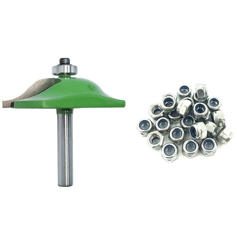 Promotion! 1 Set Lock Nut Assortment Kit Insert Locknut &amp Pcs Raised Panel Router Bit Door Wwoodworking Cutting |